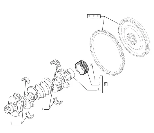2996970 - Вкладыш упорн. красн. коленвала ДВС Cursor13 T9,T9.505/St., CR, Str., Tr.